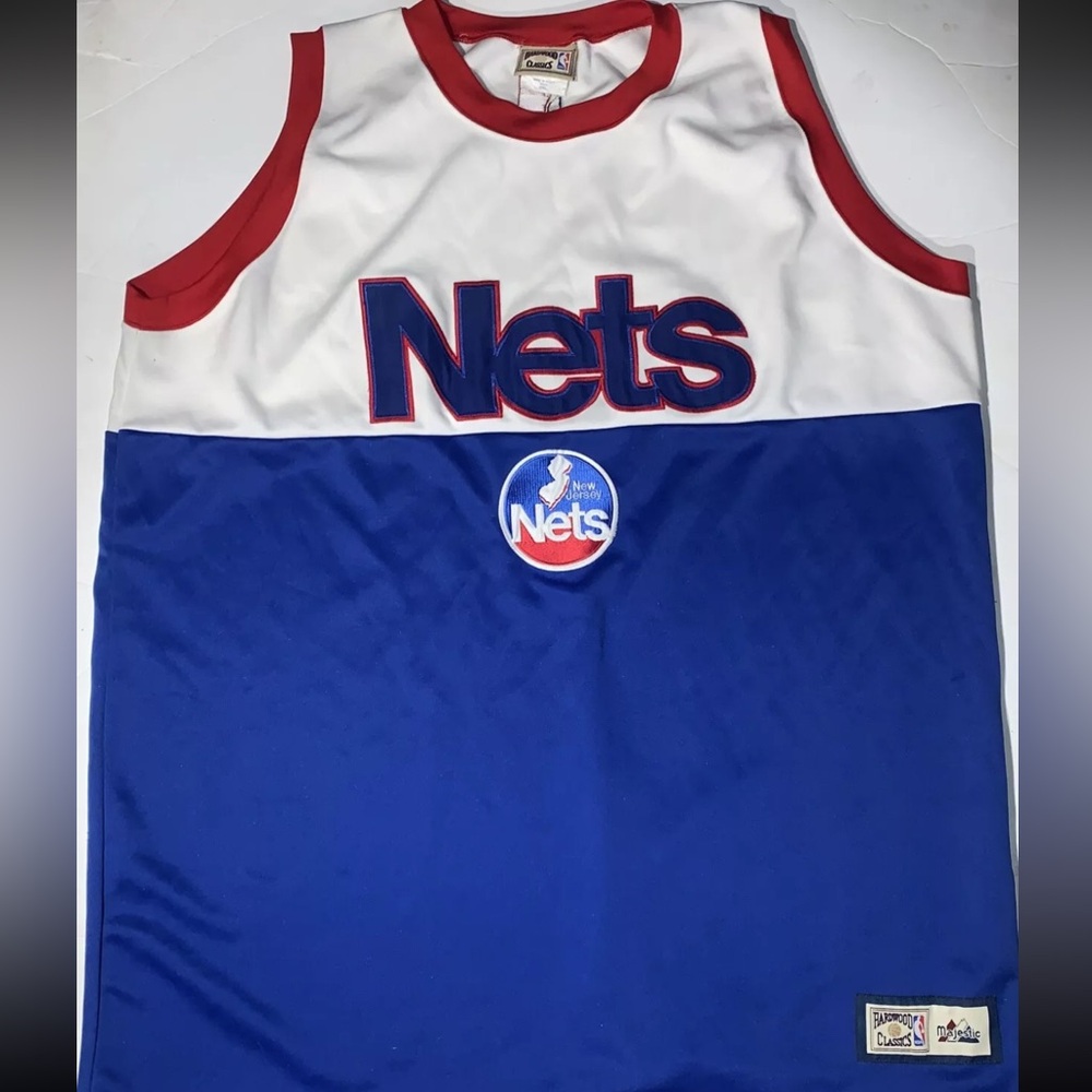 Hardwood Classics, Majestic New Jersey Nets basketball jersey￼